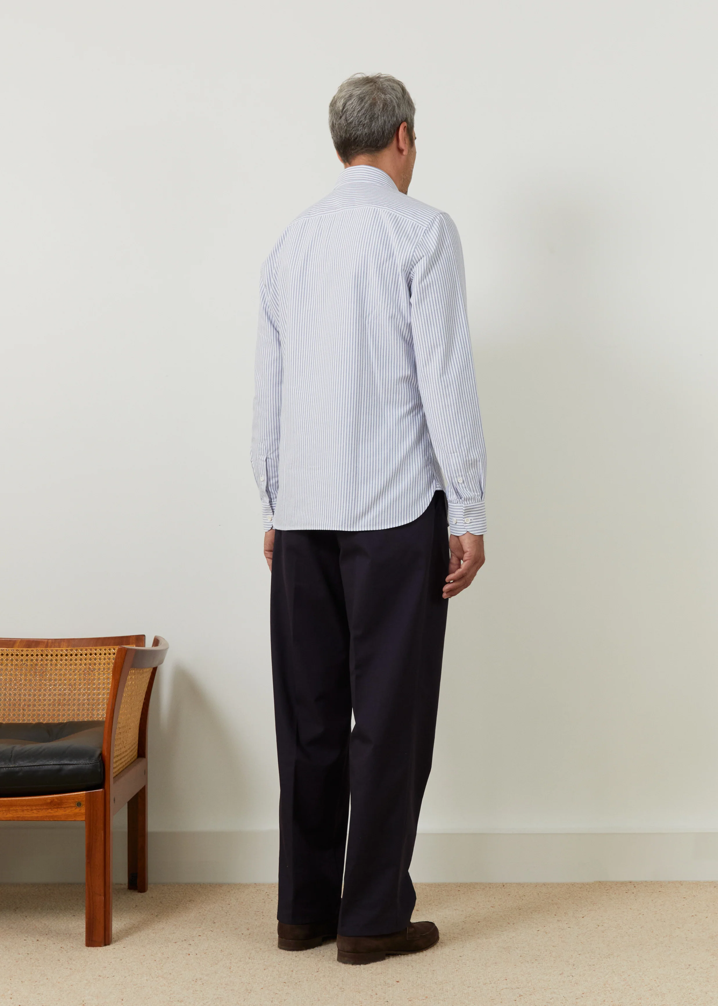 Chemise Volpaia blanc rayures bleues - Image 3
