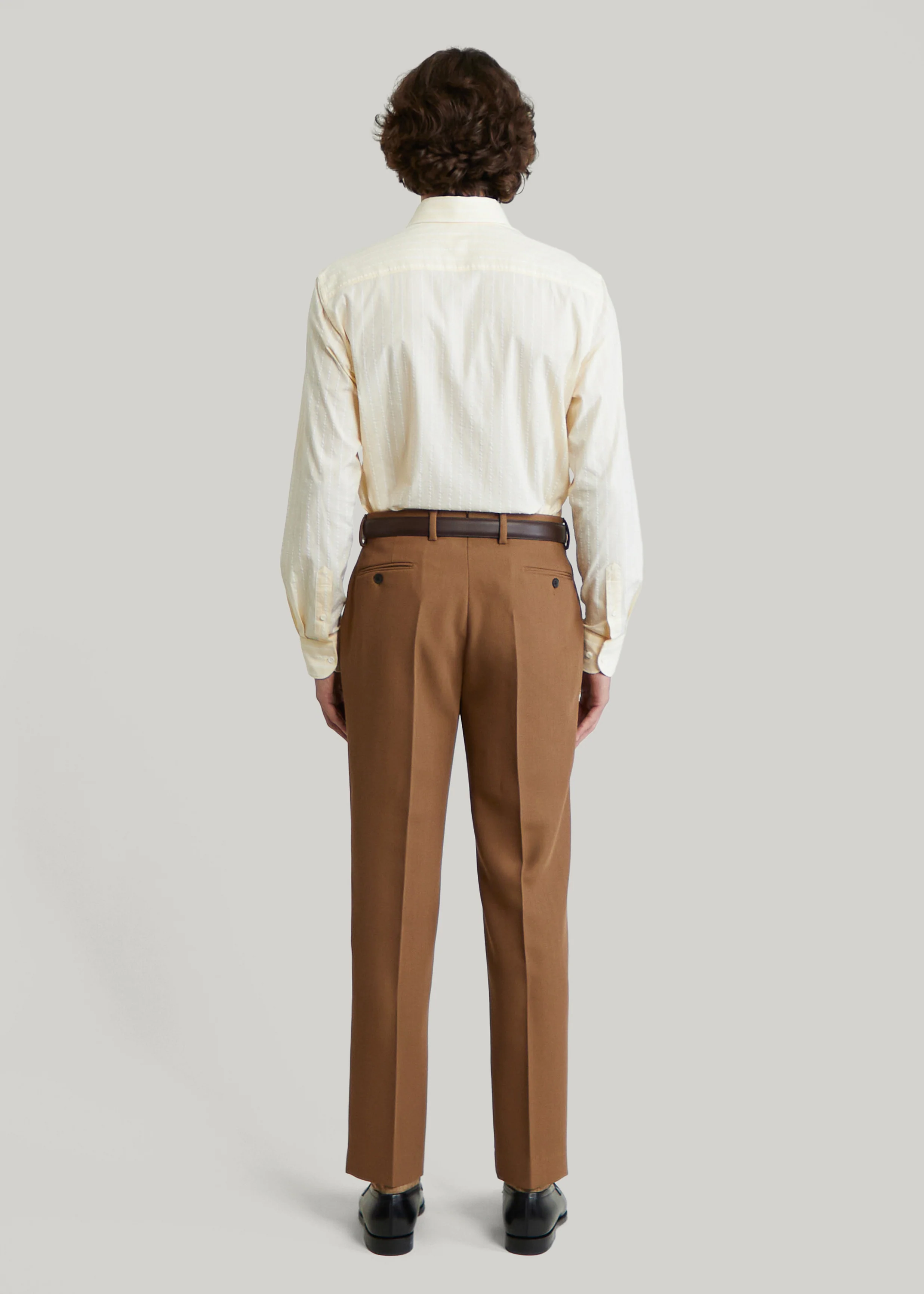 Chemise Volpaia jaune rayée - Image 4