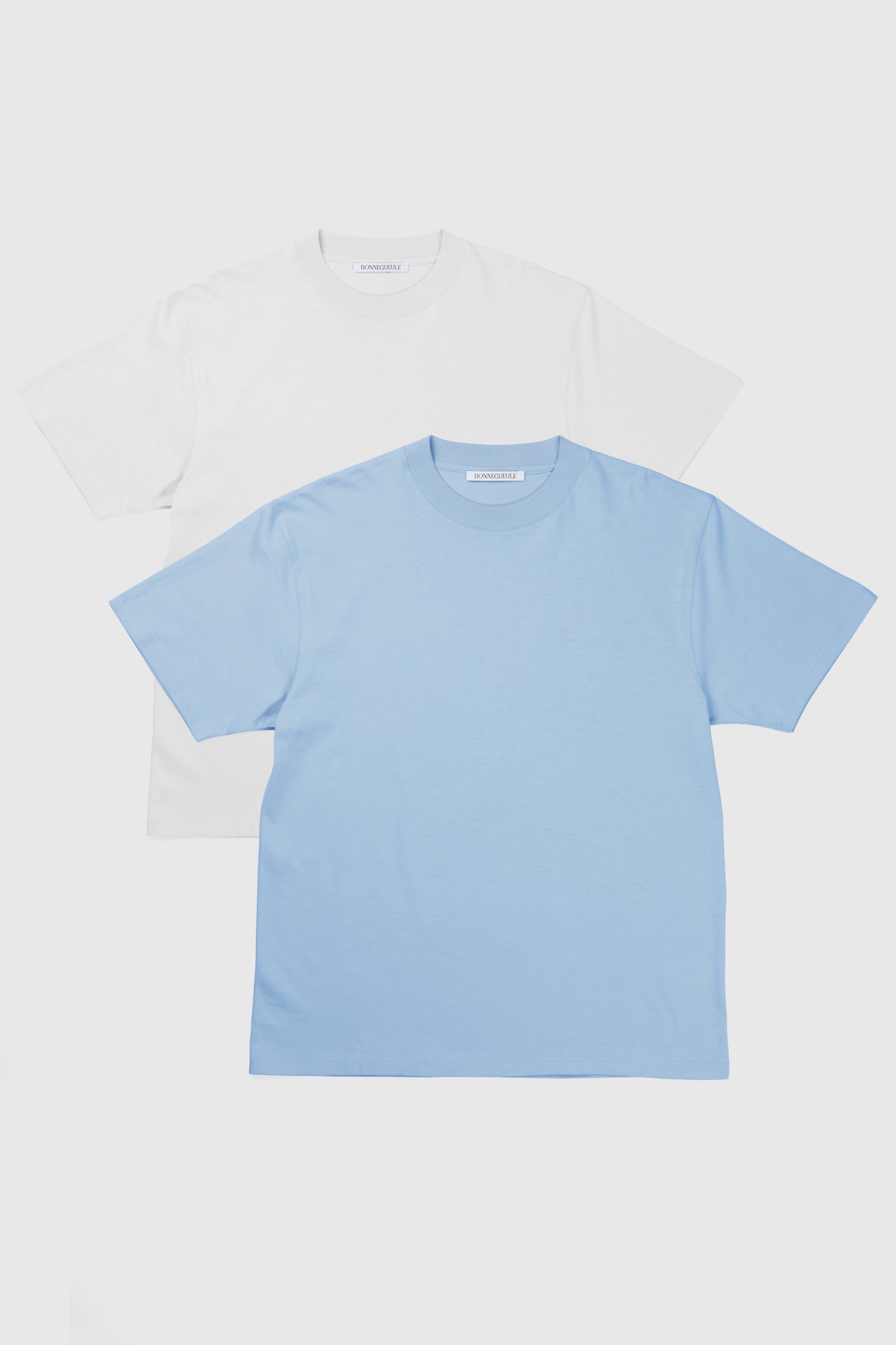 Duo T-shirts Oregon Blanc et bleu ciel