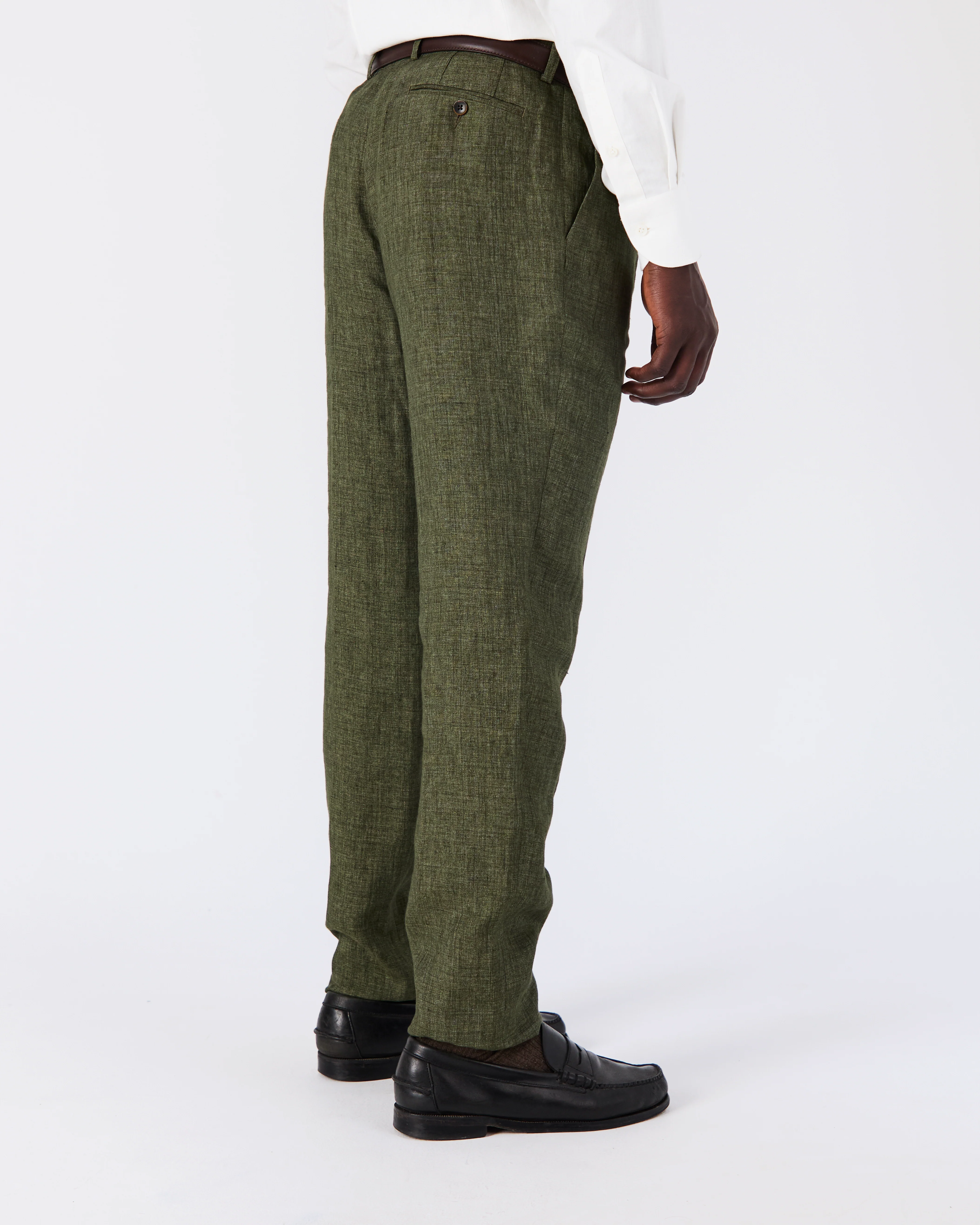 Pantalon Bellagio lin vert - Image 3