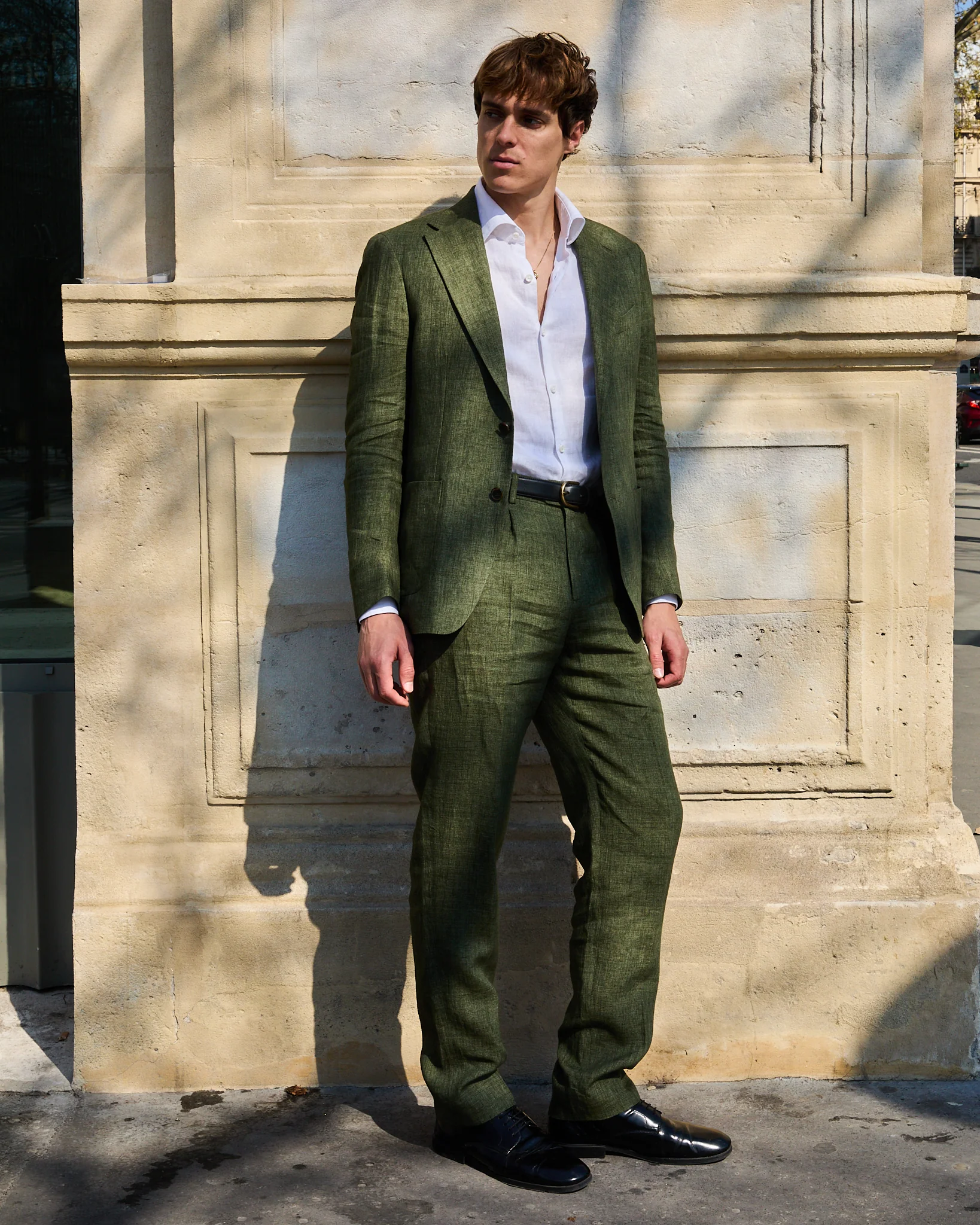 Pantalon Bellagio lin vert - Image 6
