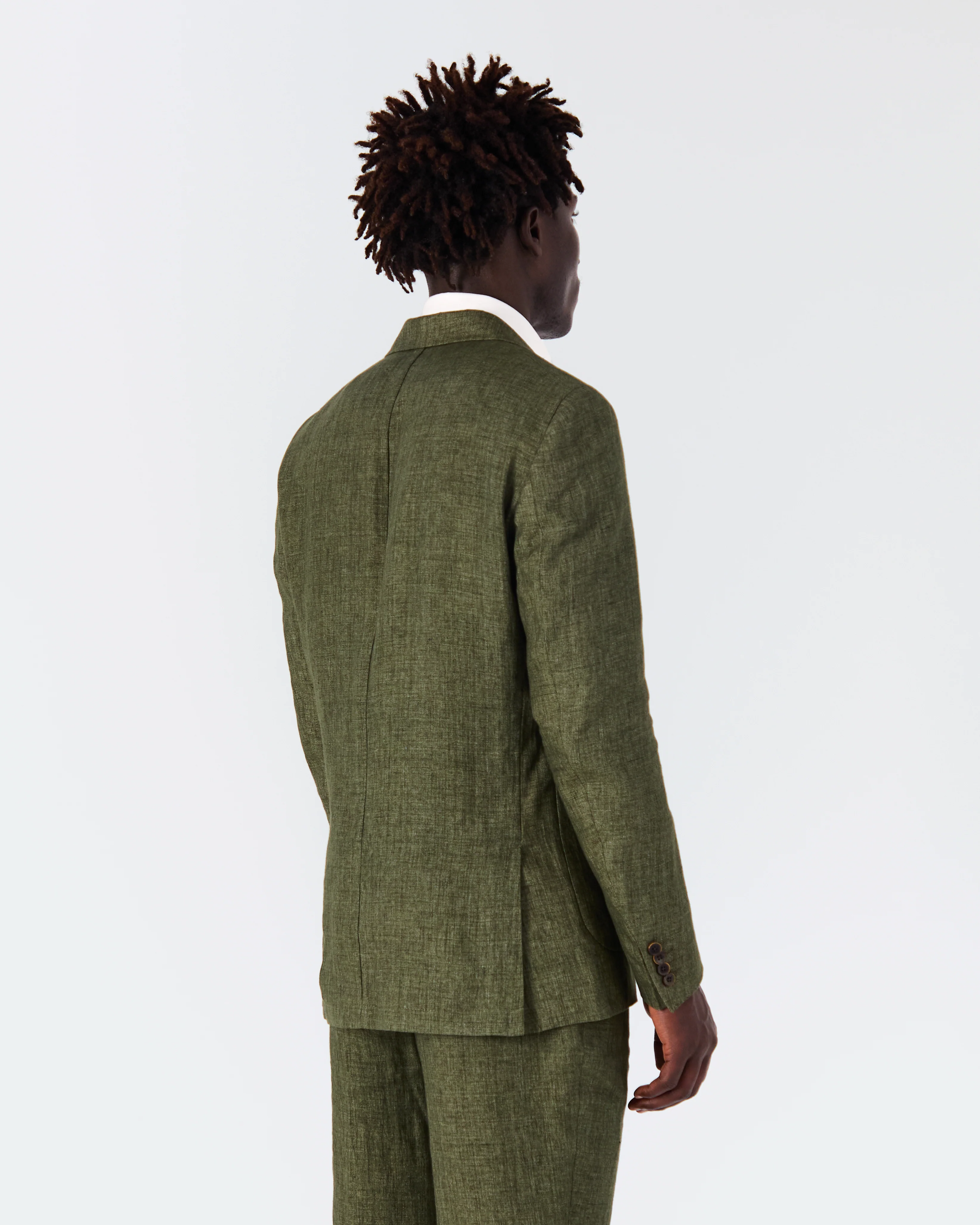 Veste Bellagio lin vert - Image 3