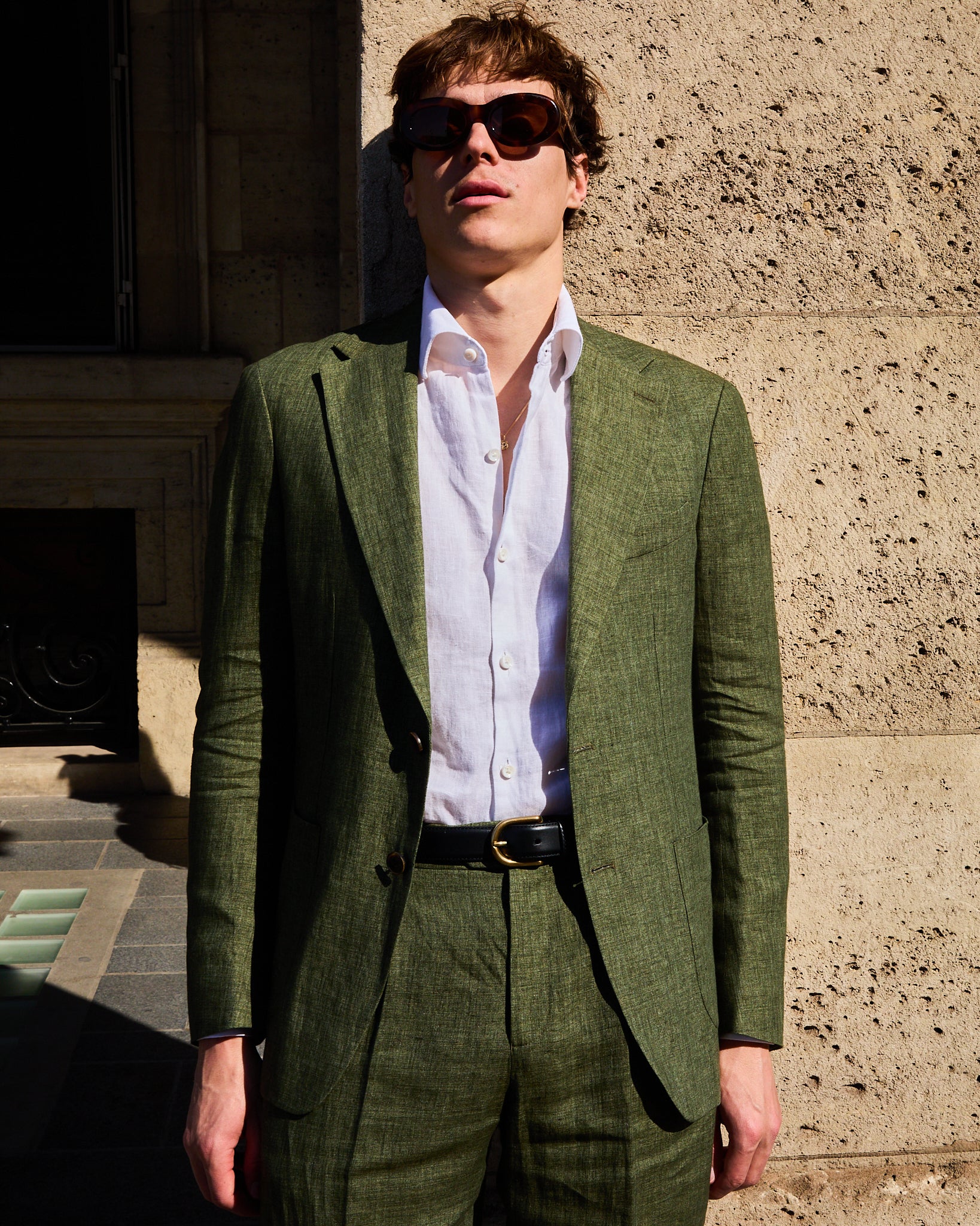 Veste Bellagio lin vert - Image 6