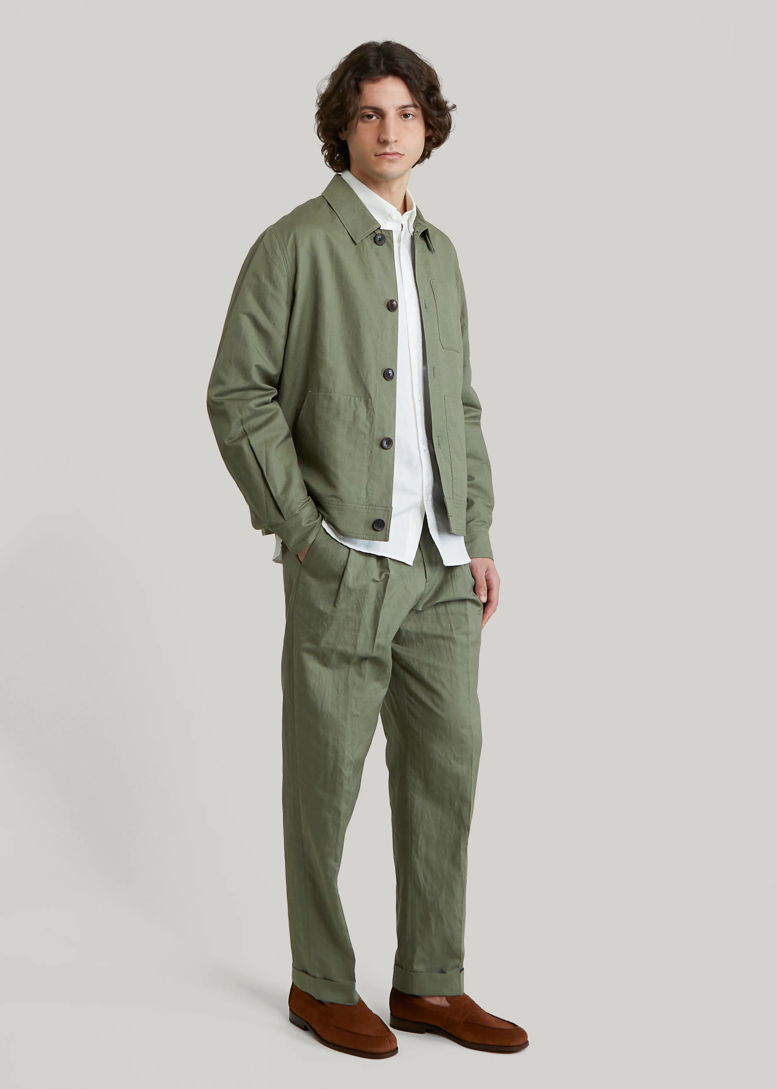 Veste Bergame vert sauge - Image 3